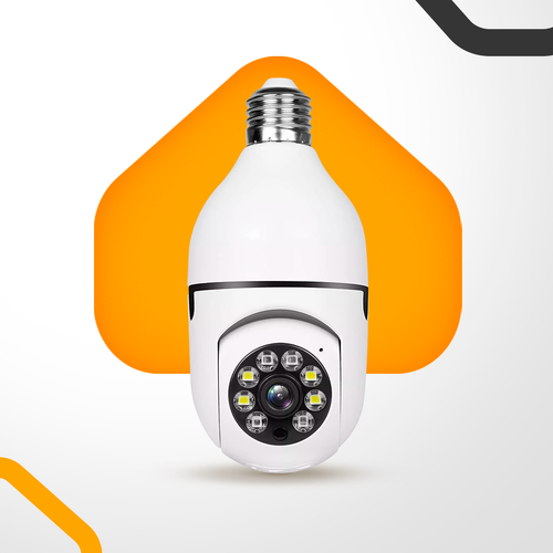 Foco Cámara Wifi de Seguridad 1080P 360°