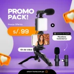 KIT VIDEO MAKING + MICRÓFONO INALÁMBRICO